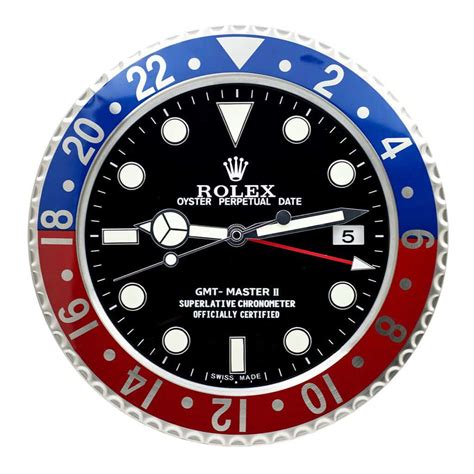 ROLEX WALL CLOCK - GMT MASTER II PEPSI STYLE RL11 || ** FREE SHIPPING