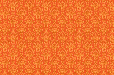 Damask Pattern Background Orange Free Stock Photo - Public Domain Pictures