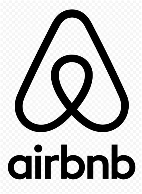 HD Black Airbnb Logo With Symbol Sign Icon PNG Image | Citypng