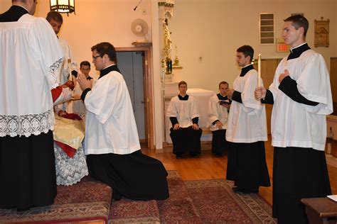 Tonsure Ceremony | Congregation of St. Pius V