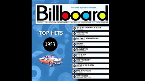 Billboard Top Hits 1953 (2017 Full Album) | Billboard, Billboard hits ...