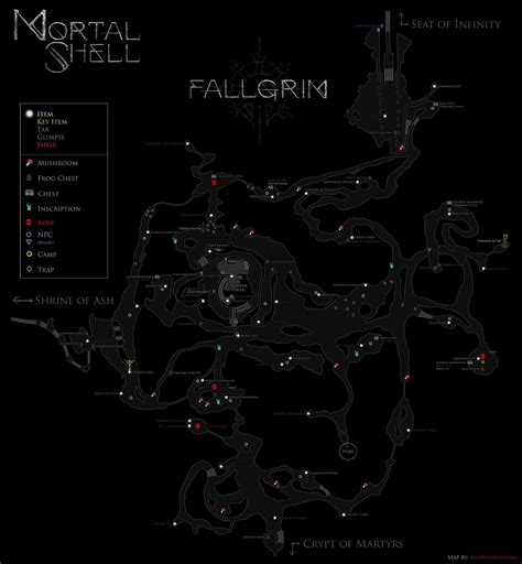 Mortal Shell - Maps (Chests, Inscriptions, Bosses, Camps, Weapons, POI)