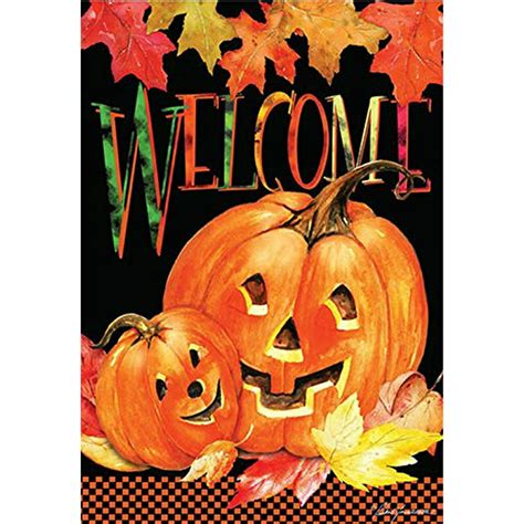 Youthwell Halloween Garden Flag, Halloween Decoration Welcome Yard ...