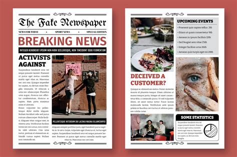 Free Editable Online Fake Newspaper Template – Free Print templates ...