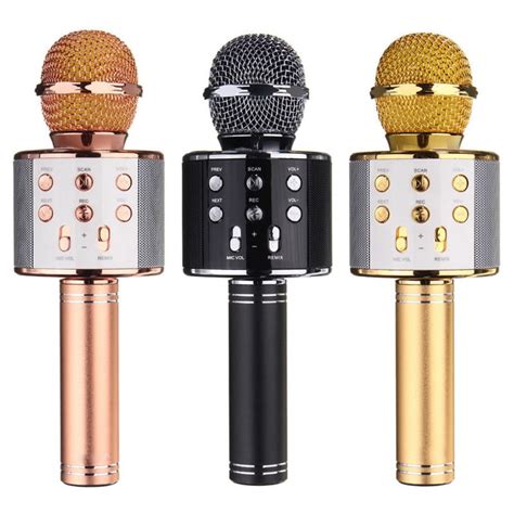 Wireless Microphones & Systems Wireless Bluetooth Karaoke Microphone,3 ...