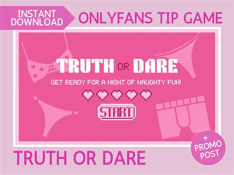 Tip Game Naughty Truth or Dare Printable Adult Game for - Etsy