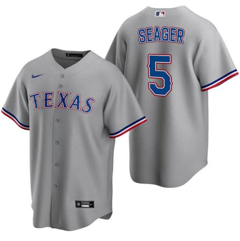 Men's Texas Rangers #5 Corey Seager White Cool Base Stitched Baseball ...