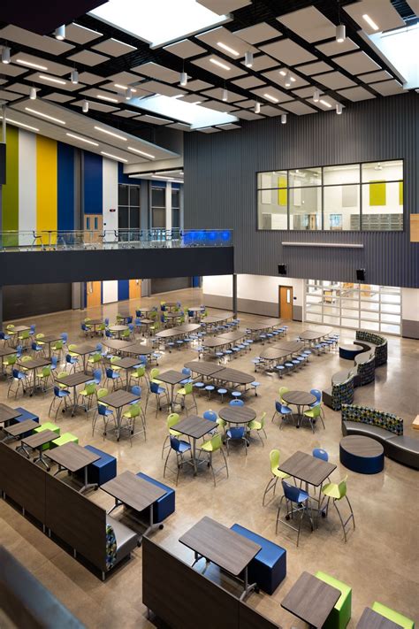 Modern and flexible school cafeteria | School building design, Interior ...