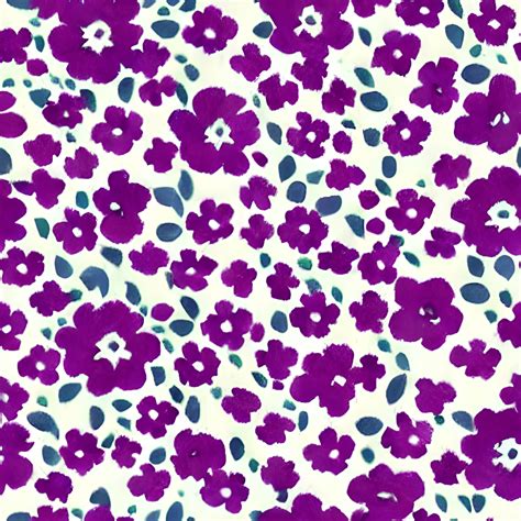 Vintage 90s Purple Floral Pattern · Creative Fabrica