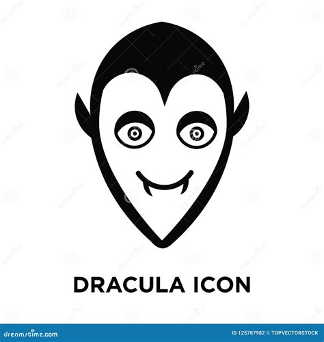 Dracula Icon Vector Isolated on White Background, Logo Concept O Stock ...