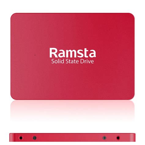 Ramsta S300 120GB SATA3 SSD Solid State Drive Hard Disk 2.5 Inch - Red