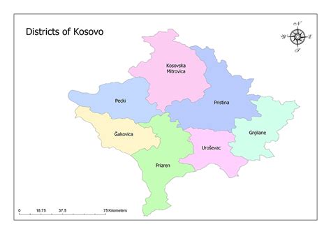 Districts of Kosovo | Mappr