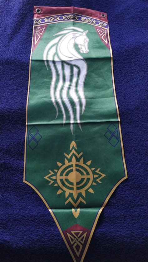 Lord of the Rings Rohan Banner Flag LOTR Gondor the Hobbit - Etsy