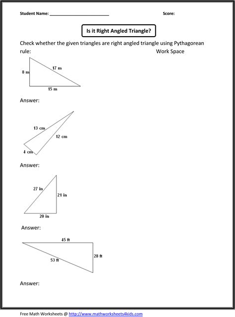 Pythagoras Theorem Worksheet Pdf – Englishworksheet.my.id