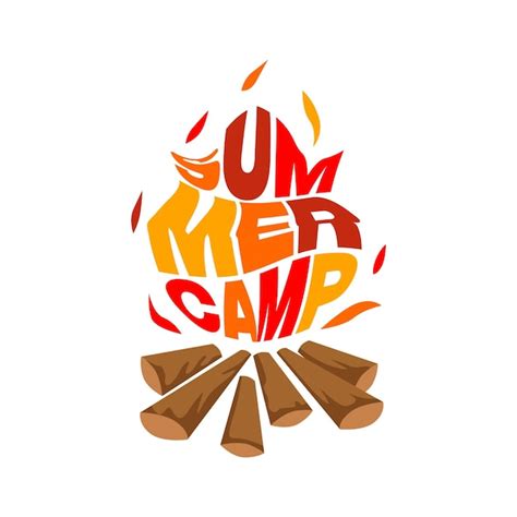 Premium Vector | Summer camp adventure logo vector