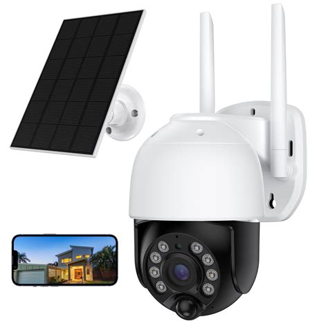 TOPVISION 2K Solar Security Camera Outdoor, Security Camera Wireless ...