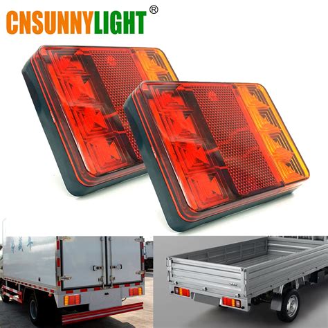 CNSUNNYLIGHT Car Truck LED Rear Tail Light Warning Lights Rear Lamps ...