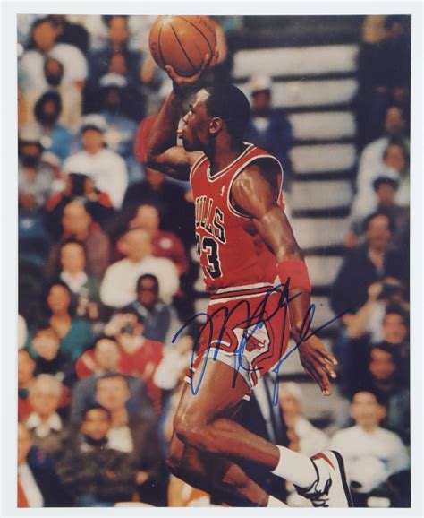 1988 Michael Jordan Signed Slam Dunk Contest Photograph