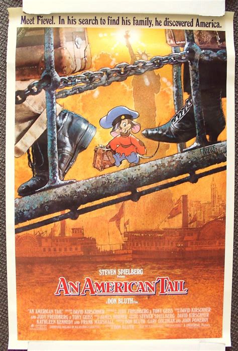 AN AMERICAN TAIL Original Rolled Movie Poster STEVEN SPIELBERG Drew ...