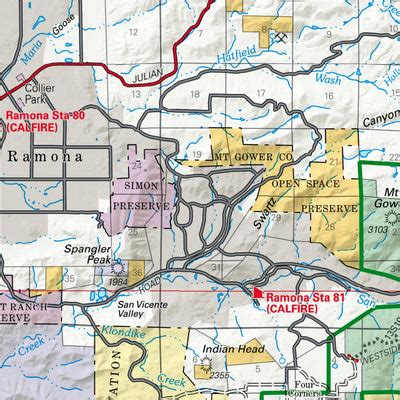 Cleveland National Forest Visitor Map (South) by US Forest Service R5 ...