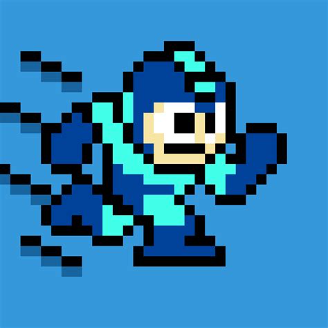 Pixilart - run mega-man by DeathHunter133