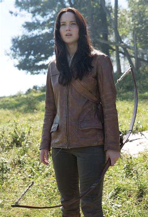 Katniss Everdeen Hunger Games Leather Hunting Outfit Costume Jacket ...