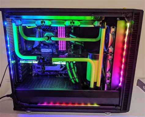 Custom Hardline Liquid Cooled Gaming PC - i9 9900k 5.20GHz - (2) RTX ...