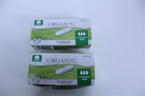 Organyc 100% Certified Organic Cotton Tampons No Applicator Super 5-16 ...