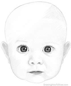 How to Draw a Baby’s Face in Basic Proportions – Drawing a Cute Baby ...