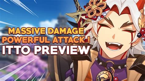 ARATAKI ITTO Weapons Team Comp Artifacts Skills Passive - ITTO PREVIEW ...