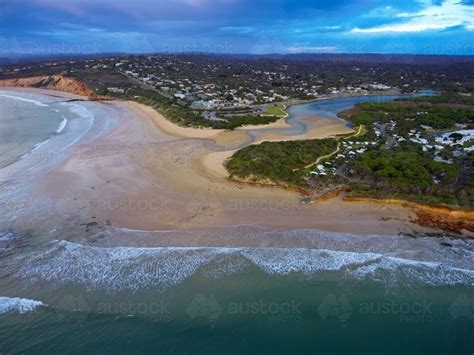 Image of River Mouth at Anglesea - Austockphoto