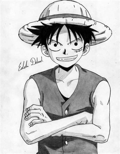 Luffy Sketch at PaintingValley.com | Explore collection of Luffy Sketch