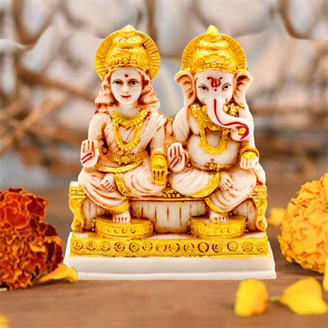 Collectible India Lakshmi Ganesha Murti Idol Set For Puja Home ...