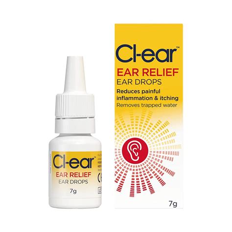 7g Clear Ear Relief Drops - Fast-Acting, Soothing Solution for Ears ...