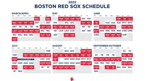 Mlb Schedule Printable