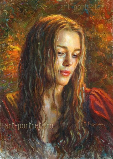 Keira Knightley Painting Portrait. Artwork by Igor Kazarin. Oil on ...