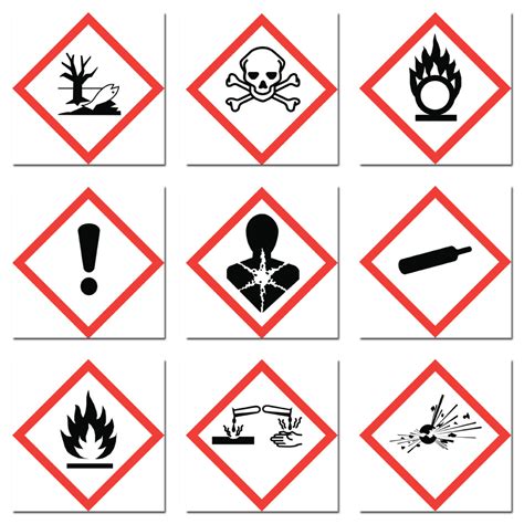 Chemical Hazard Symbols for Labels - Chemical Labels UK