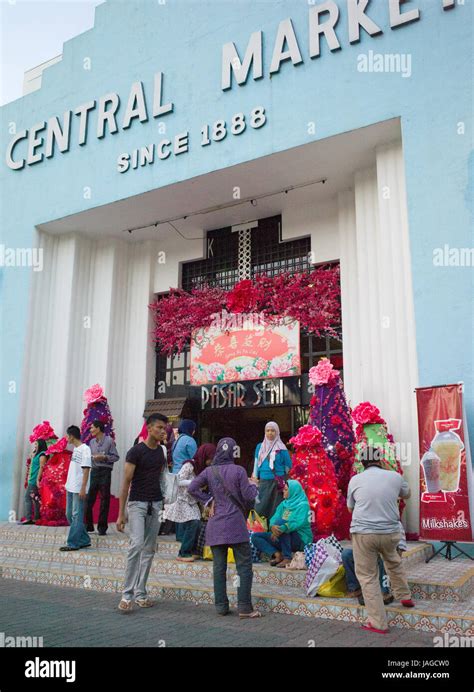 Entrance to Central Market in Pasar Seni, Kuala Lumpur, Malaysia Stock ...