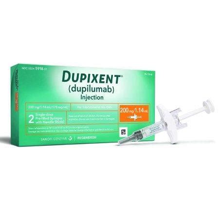 Dupixent 200 mg/1.14 mL single-dose prefilled syringe Images - Pill ...