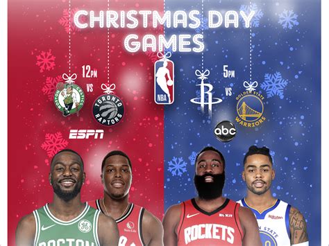 NBA CHRISTMAS DAY by Justin Garand on Dribbble