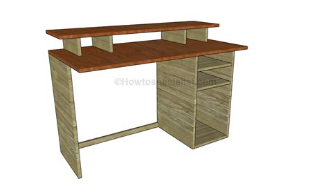 Free Computer Desk Plans | HowToSpecialist - How to Build, Step by Step ...