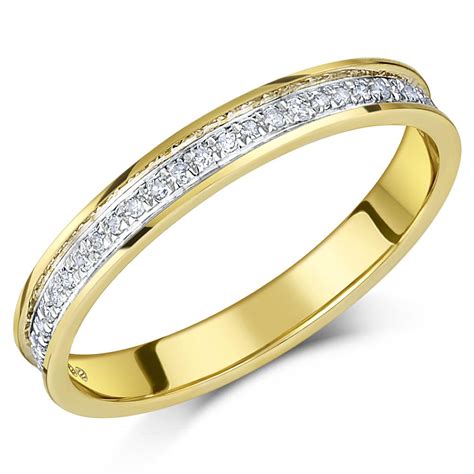 9ct Yellow Gold Diamond Eternity Rings Third Carat ,Quarter Carat ,0 ...