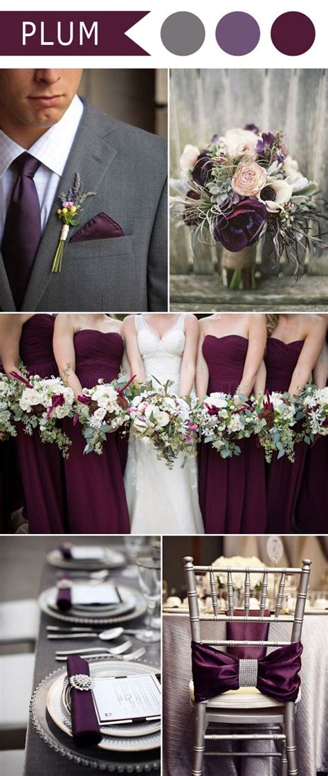 Wedding Colors That Go With Plum