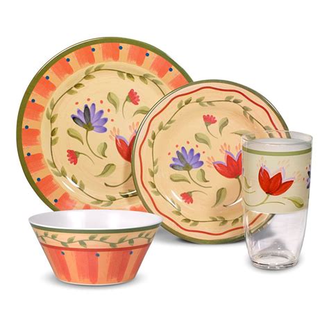 32 Piece Melamine Set in 2019 | Melamine dinnerware sets, Melamine ...