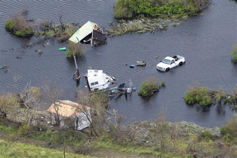 Hurricane Harvey Damage in Port Aransas, Texas - Woman