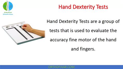 Hand Dexterity Tests | OrthoFixar 2024