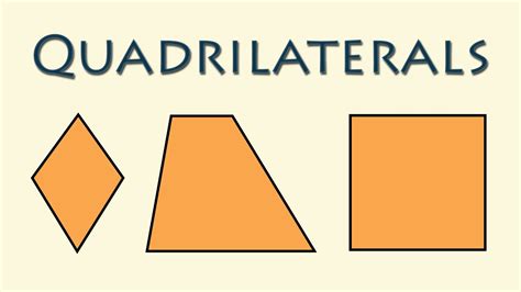 What is a Quadrilateral? – Geometric Shapes – Geometry - YouTube