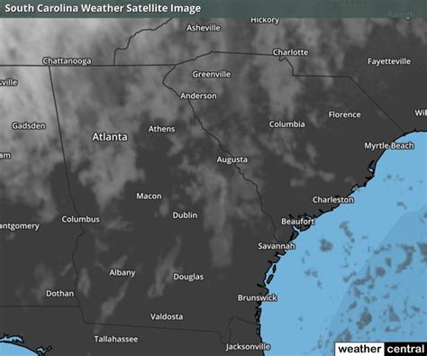 South Carolina Current Temperatures Map (Celsius)