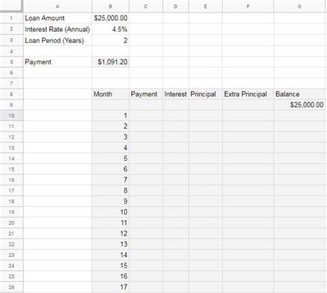 Loan Amortization Table With Extra Payments Excel | Elcho Table