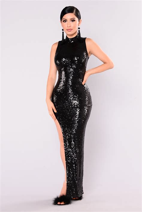 Buy black sequin dress fashion nova cheap online